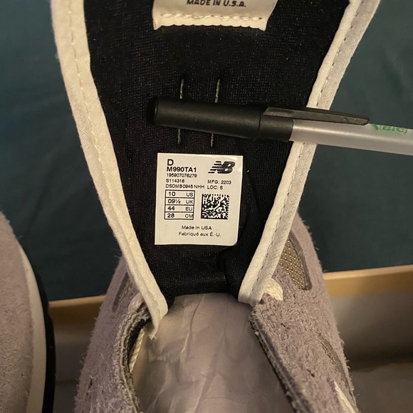 990v1 Marblehead Incense- Teddy Santis- Made in USA- Mens 10. Deadstock. - Picture 6 of 10